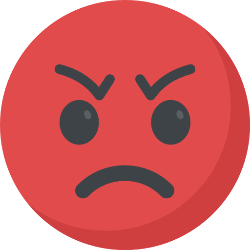 An angry emoji