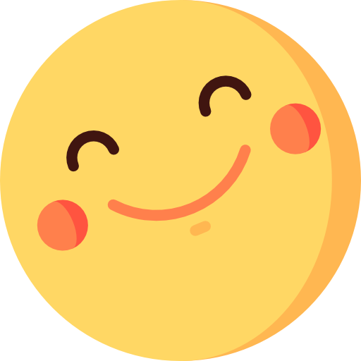 A happy emoji