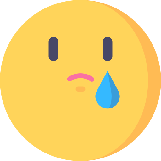 A sad emoji